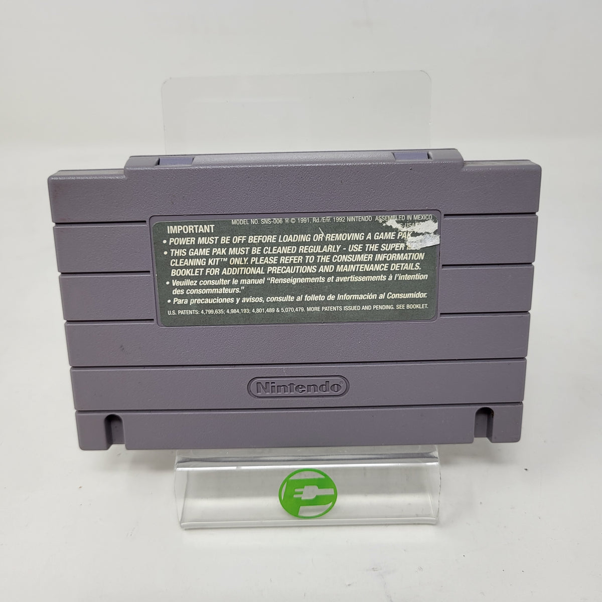 Pitfall Mayan Adventure SNES Super Nintendo 1994 Cartridge Only