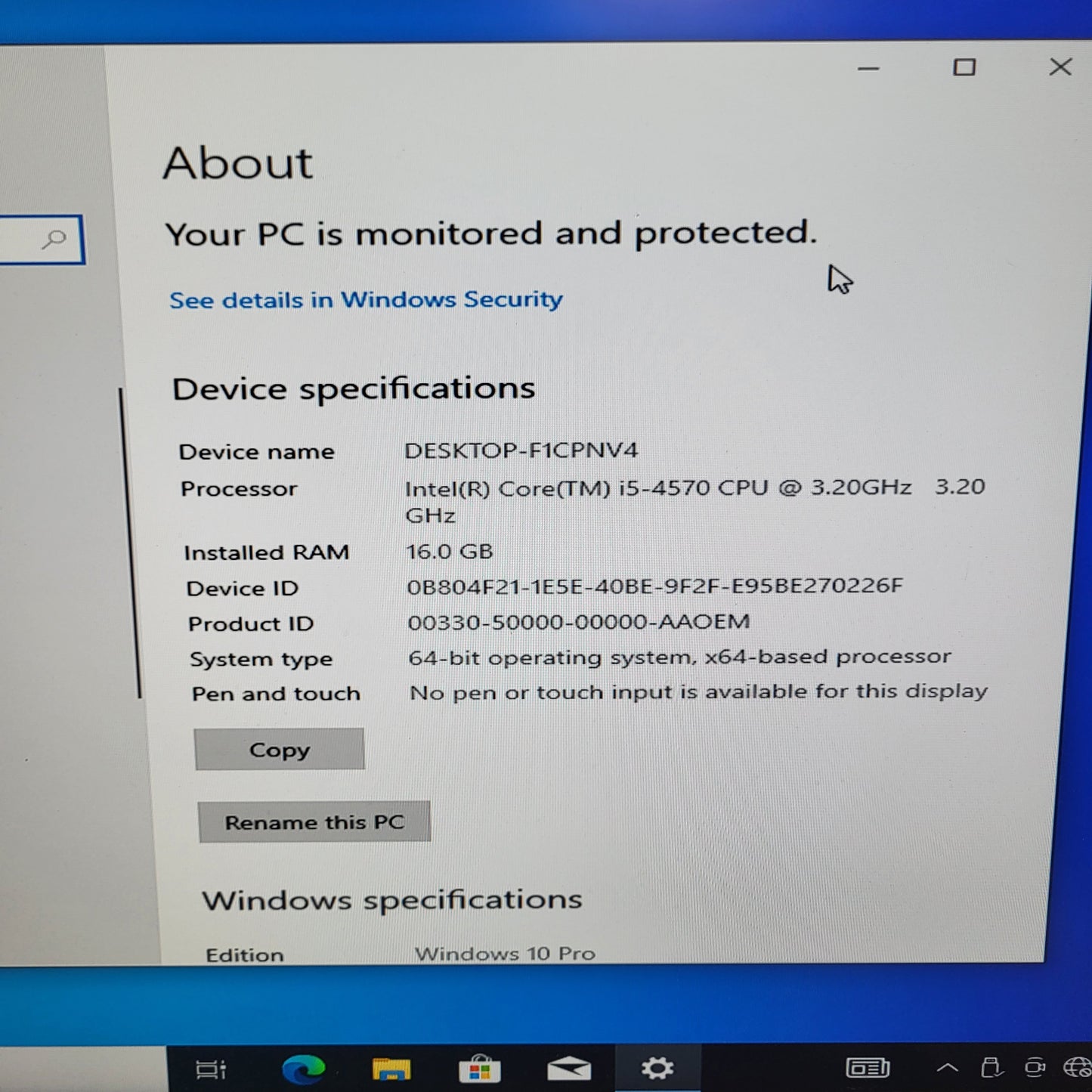 Dell OptiPlex 9020 F1CPNV4 Core i5-4570 3.20GHz 16GB RAM 512GB SSD