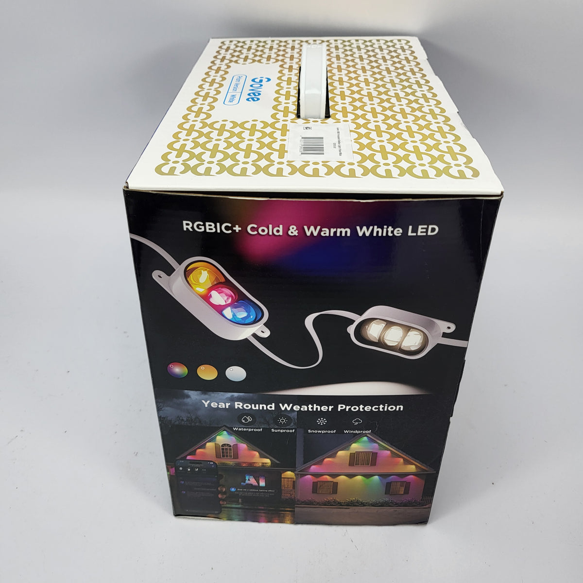 New Govee Permanent Outdoor Lights Prism 100FT White Smart RGBWWIC H707C