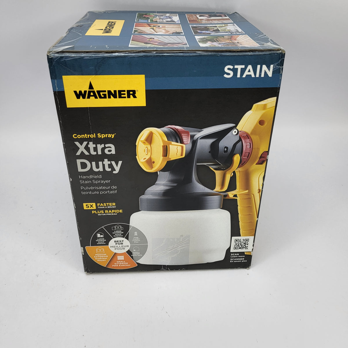 New Wagner Control Spray Xtra Duty Handheld Stain Sprayer 0520112 P229AU