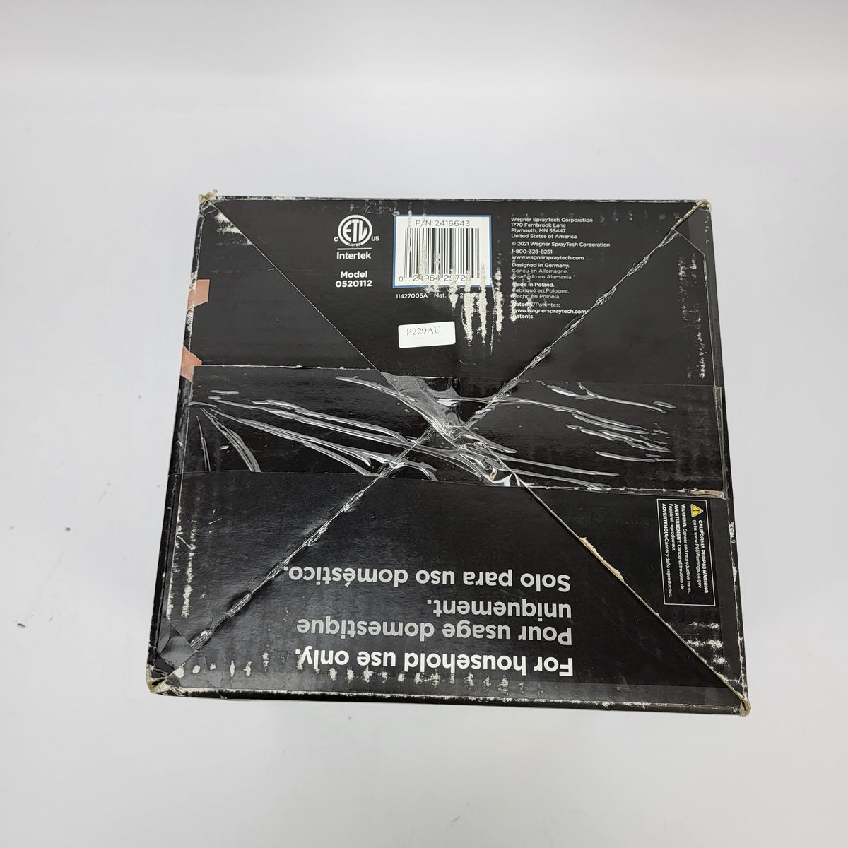 New Wagner Control Spray Xtra Duty Handheld Stain Sprayer 0520112 P229AU