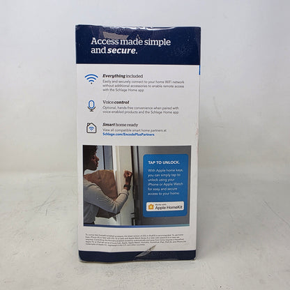 New Schlage Encode Plus Smart WiFi Deadbolt Camelot Satin Nickel BE499WBVCAM619