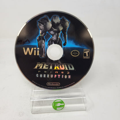 Metroid Prime 3 Corruption Nintendo Wii Authentic Disc Only 