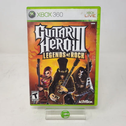 Guitar Hero III Legends of Rock (Microsoft Xbox 360, 2007)
