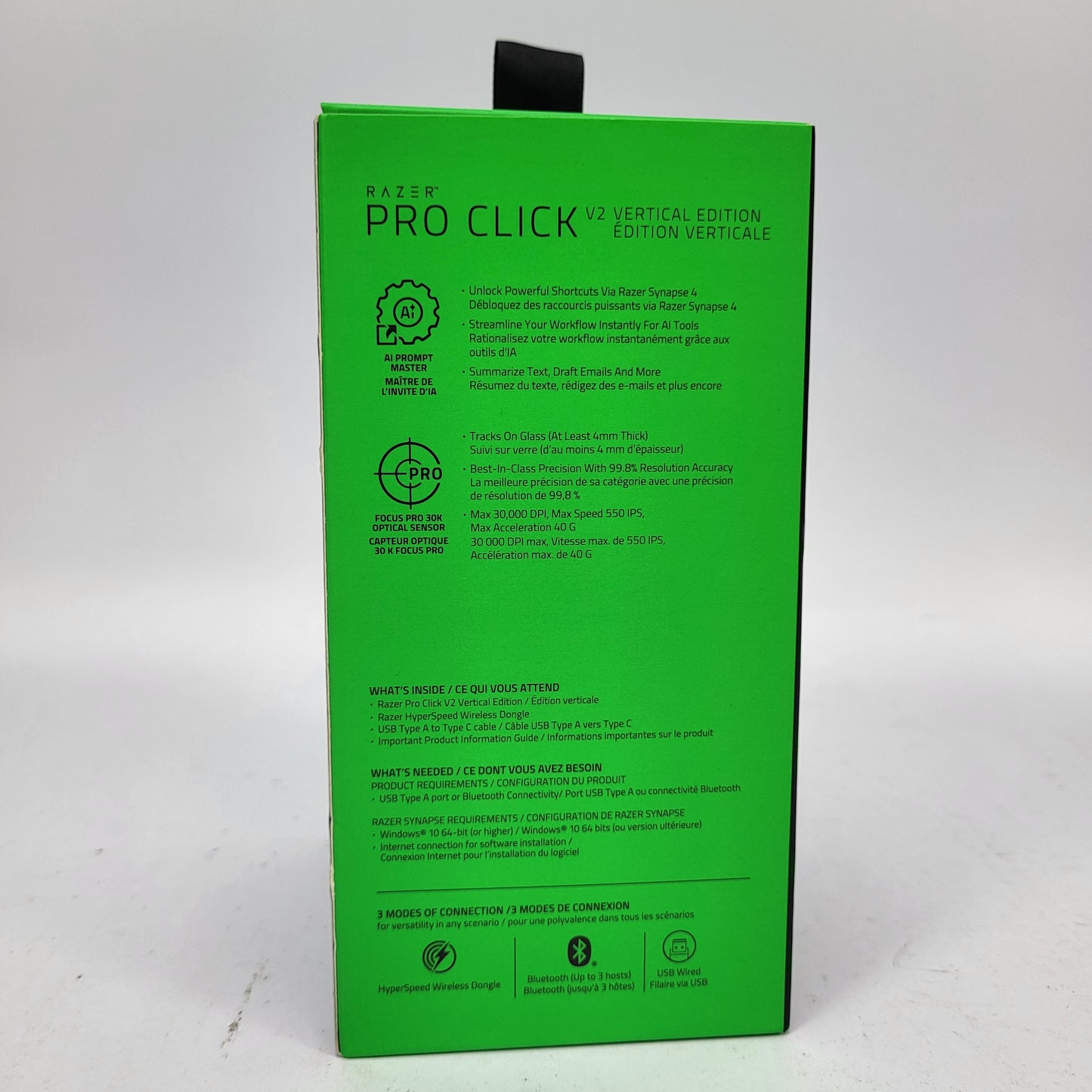Razer Pro Click V2  RZ01-05250100-R3U1 Wireless Mouse Black