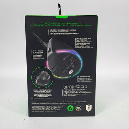 Razer Pro Click V2  RZ01-05250100-R3U1 Wireless Mouse Black