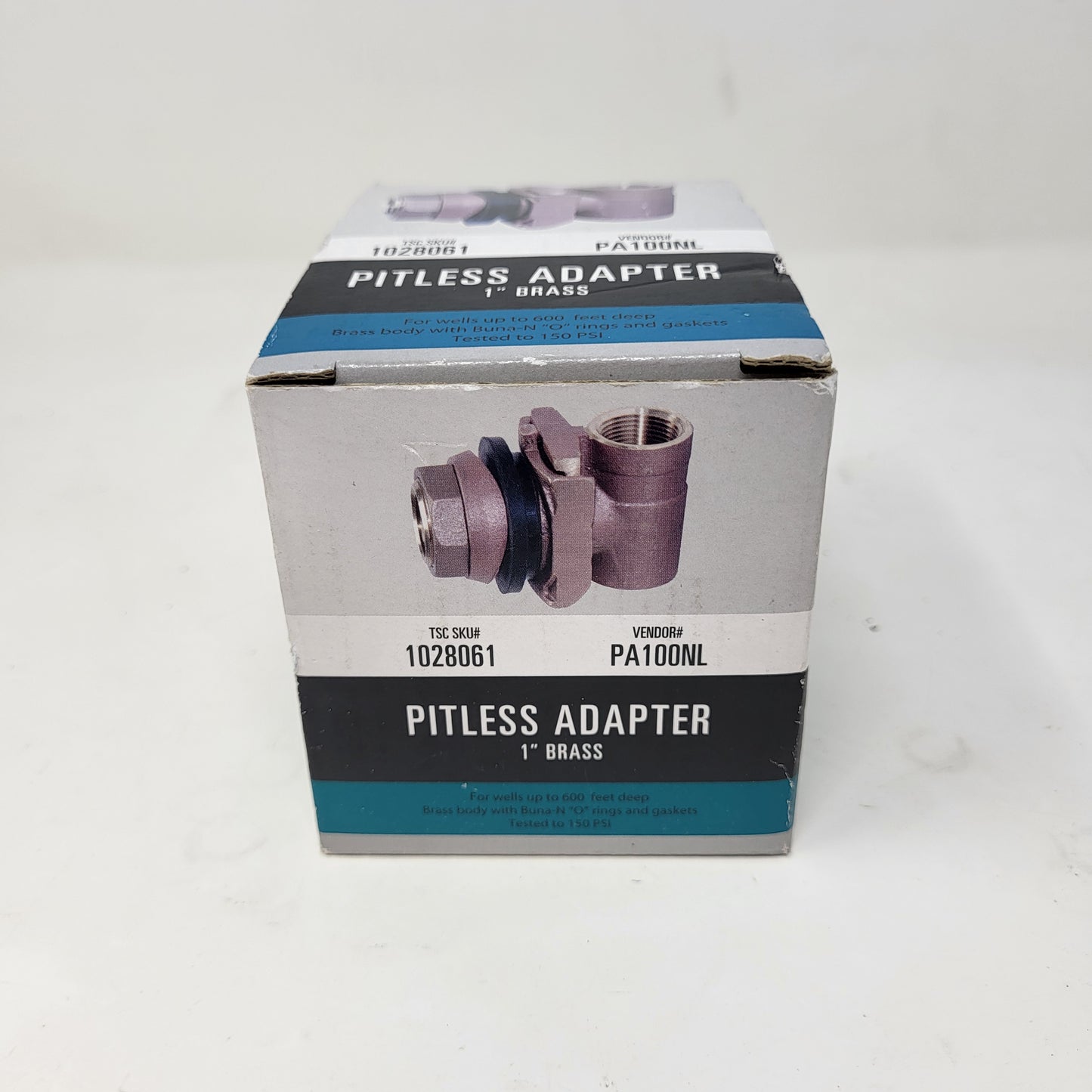 New Water Source PA100NL 1 in Lead-Free Brass Pitless Adapter 150 PSI Well Pump