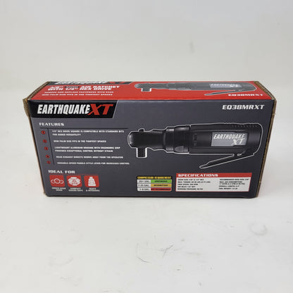 New Earthquake XT EQ38MRX 3/8" Mini Air Ratchet W/ 1/4" Hex Drive Pneumatic Tool