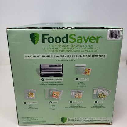 New FoodSaver FM5000 Series 2-in-1 Vacuum Sealer Machine 2159378 Black FM5200
