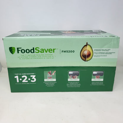 New FoodSaver FM5000 Series 2-in-1 Vacuum Sealer Machine 2159378 Black FM5200