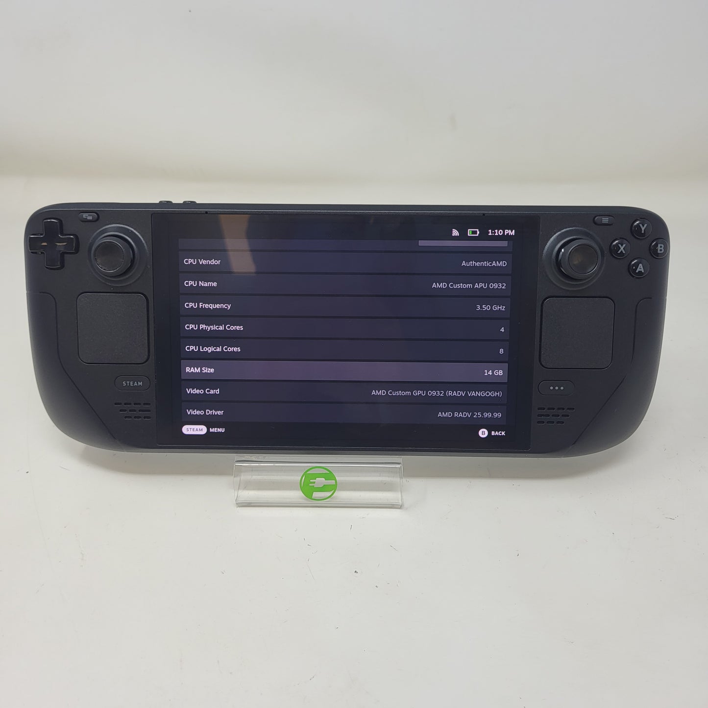 Valve Steam Deck OLED 7.4" AMD 6nm Ryzen APU 14GB RAM 1TB Black 1030