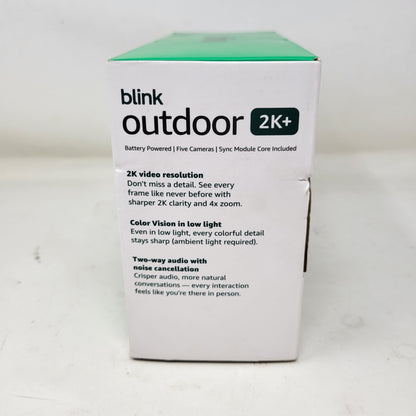 New Blink Outdoor 2K+ Smart Wireless Security 5-Camera Kit B0F95XVBFS
