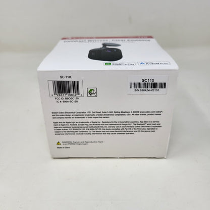 New Cobra SC110 Smart Dash Cam 1440P QHD Compact Car Dash Camera WiFi