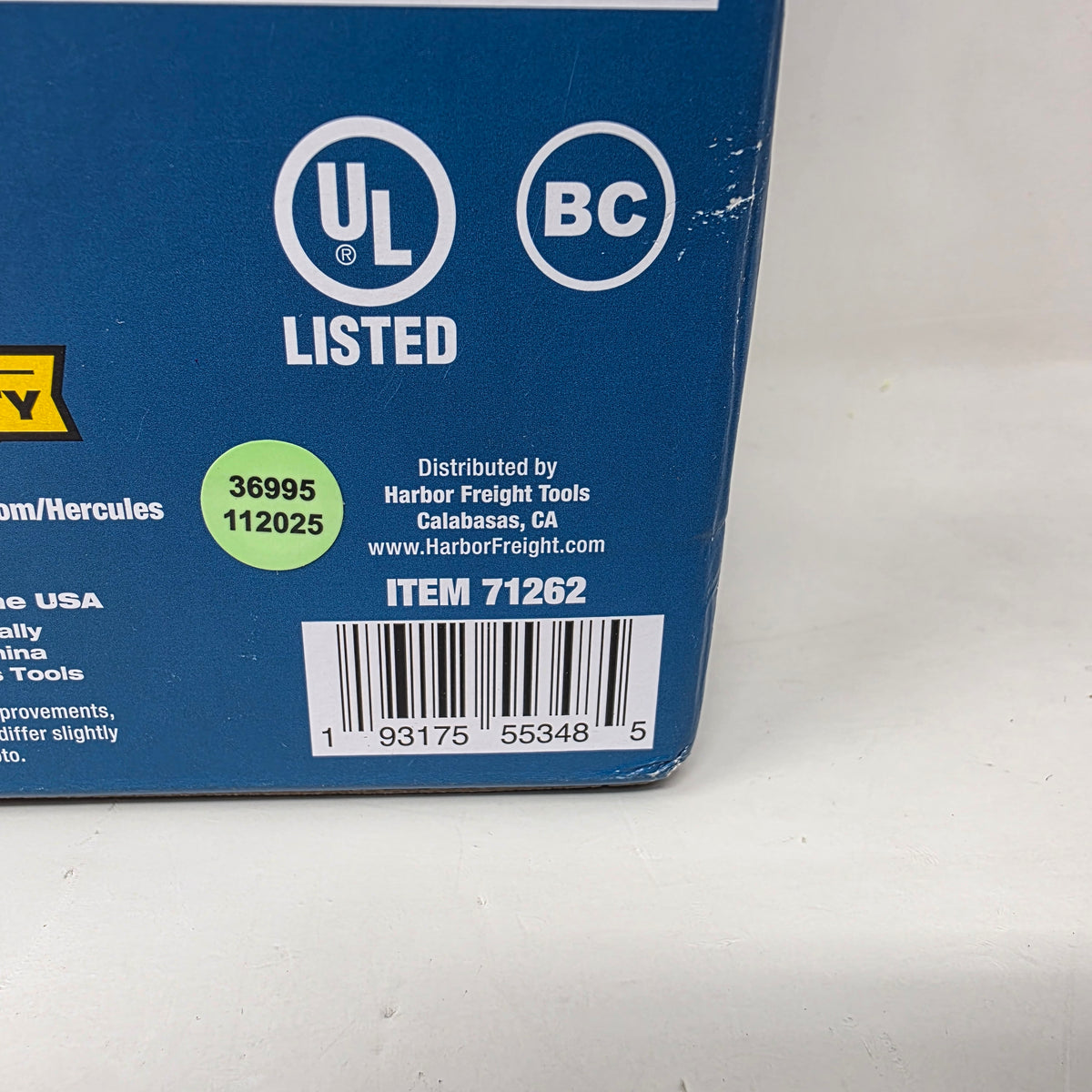 New HERCULES 20V 5 Ah Lithium-Ion Battery & 4A Charger Starter Kit 71262