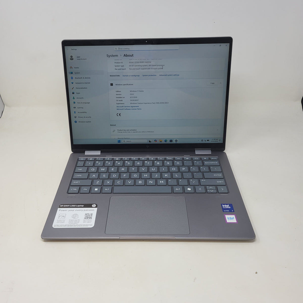 HP Envy x360 14-FC0XXX 14" Core Ultra 7 155U 2.1GHz 16GB RAM 1TB SSD