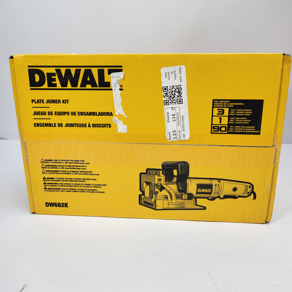 New DeWalt DW682K Heavy Duty Plate Joiner Kit Biscuit Jointer Tool