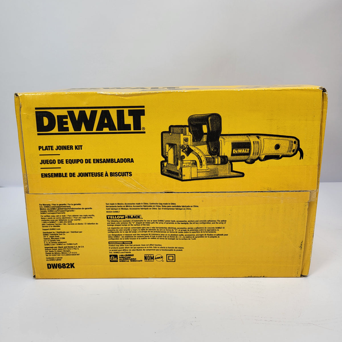 New DeWalt DW682K Heavy Duty Plate Joiner Kit Biscuit Jointer Tool