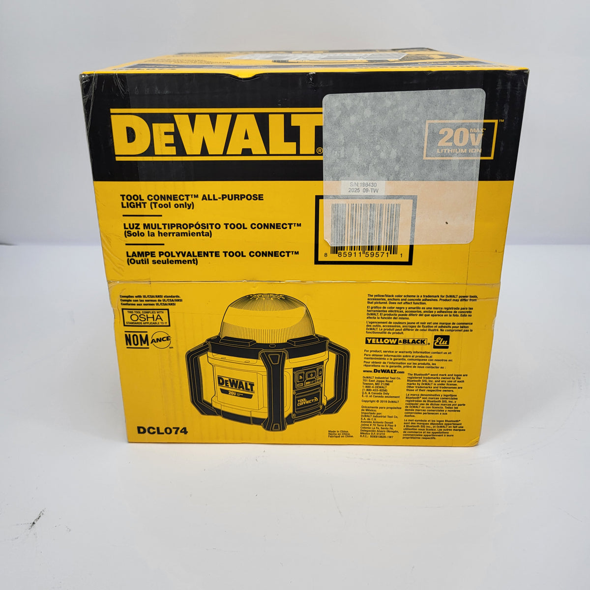 New DeWalt 20V MAX Cordless Work Light DCL074