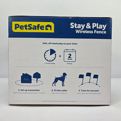New PetSafe Stay & Play Wireless Dog Fence Pet Containment System Base 