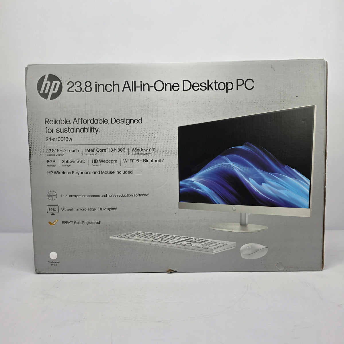 New HP 23.8"All-In One i3-N300 1.80GHz 8GB RAM 256GB SSD