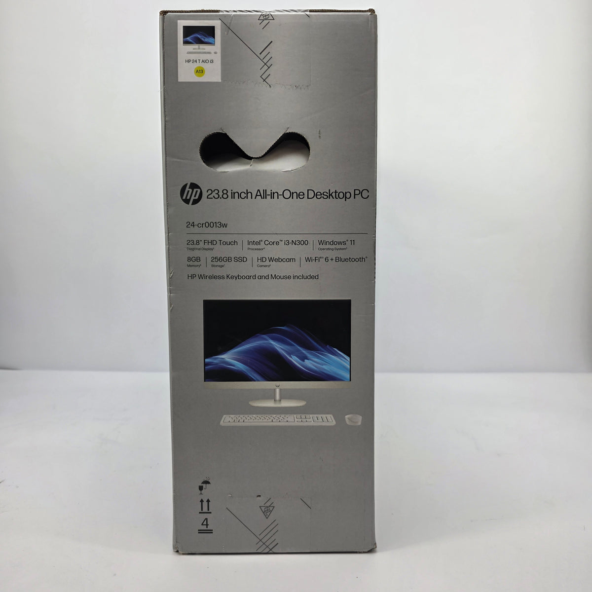 New HP 23.8"All-In One i3-N300 1.80GHz 8GB RAM 256GB SSD