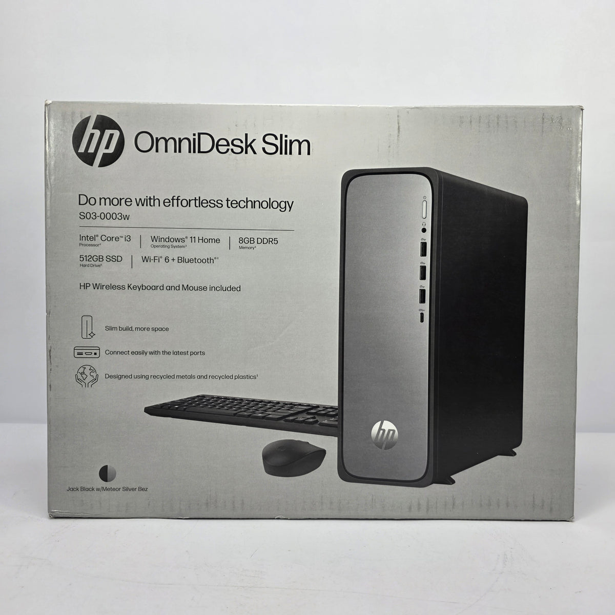 New HP OmniDesk Slim S03-0003W Core i3-14100 3.50GHz 8GB RAM 512GB SSD