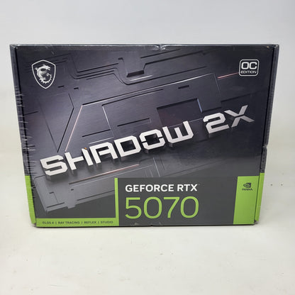 New MSI GeForce RTX 5070 SHADOW 2X OC 12GB GDDR7 Graphics Card 