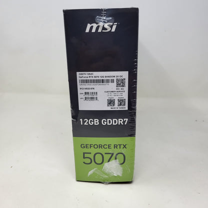 New MSI GeForce RTX 5070 SHADOW 2X OC 12GB GDDR7 Graphics Card 