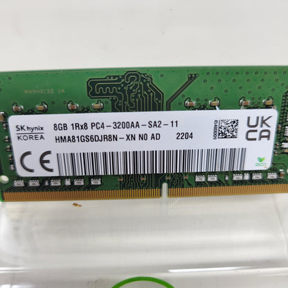 SK Hynix 8GB (1x8GB) RAM DDR4 3200MHz HMA81GS6DJR8N-XN