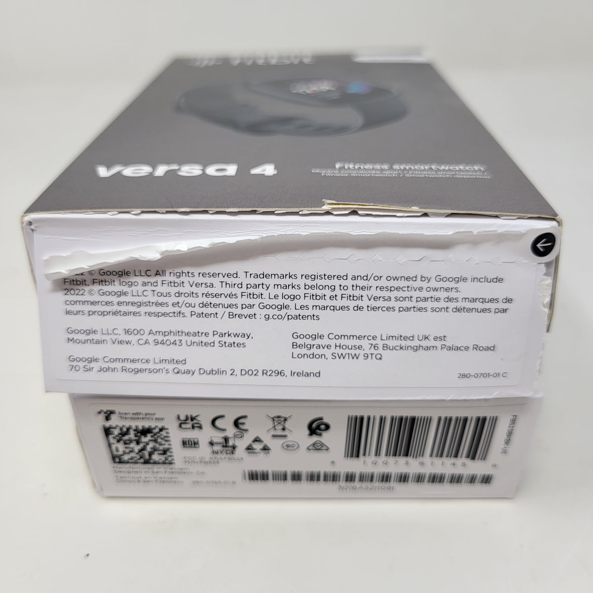 Fitbit Versa 4 40mm Activity Tracker FB523BKBK-US