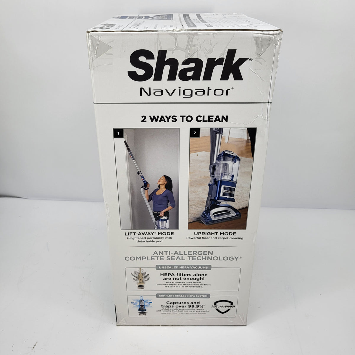 New Shark Navigator Lift-Away Deluxe Bagless Corded Upright Blue NV360