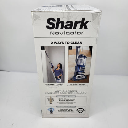 New Shark Navigator Lift-Away Deluxe Bagless Corded Upright Blue NV360