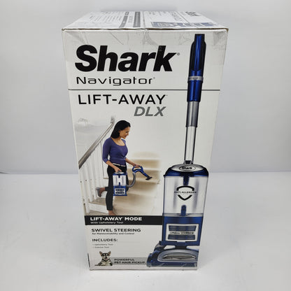 New Shark Navigator Lift-Away Deluxe Bagless Corded Upright Blue NV360