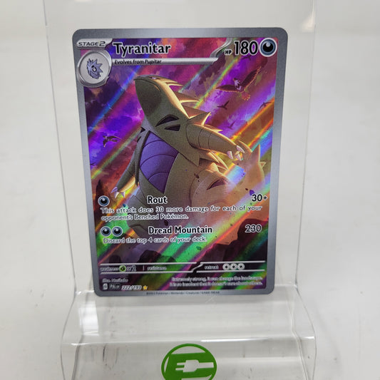 Pokémon TCG Paldea Evolved Tyranitar 222\193 Holo English