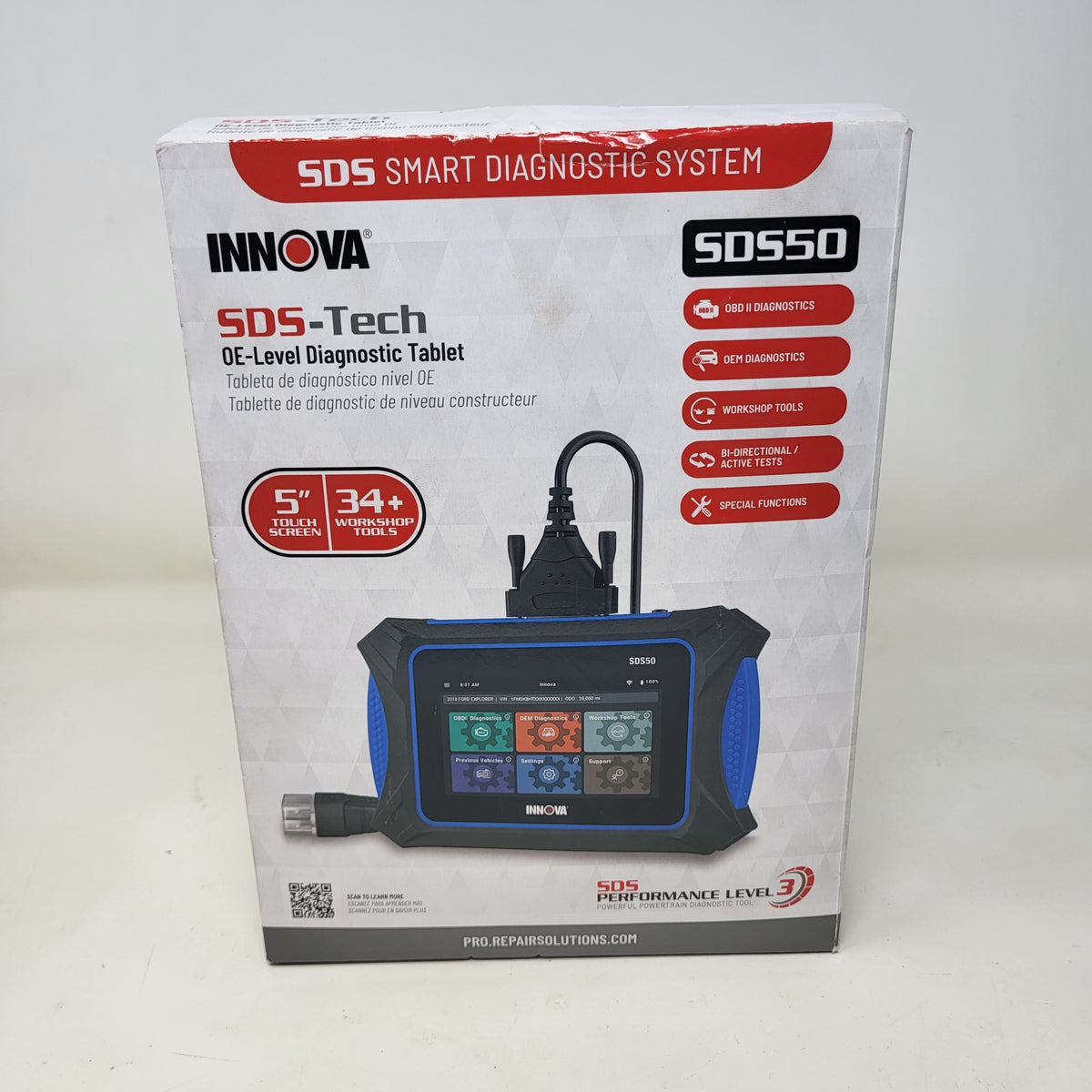 New Innova SDS550 SDS-Tech 5" OBD2 Bi-Directional Diagnostic Tablet Scan Tool 