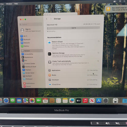 2020 Apple MacBook Pro 13.3" i7 2.3GHz 32GB RAM 2TB SSD Space Gray A2251