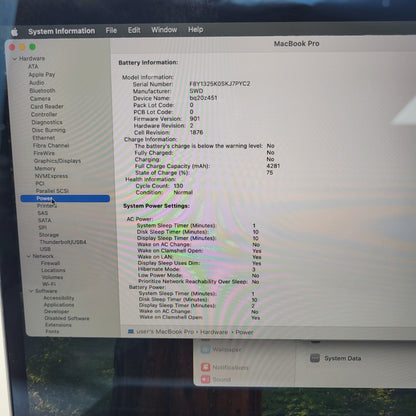 2020 Apple MacBook Pro 13.3" i7 2.3GHz 32GB RAM 2TB SSD Space Gray A2251