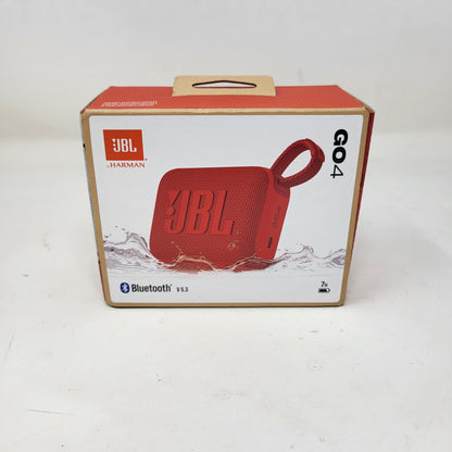 New JBL Go 4 Portable Speaker Red JBLGO4REDAM