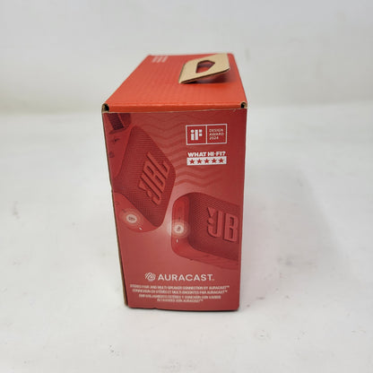 New JBL Go 4 Portable Speaker Red JBLGO4REDAM