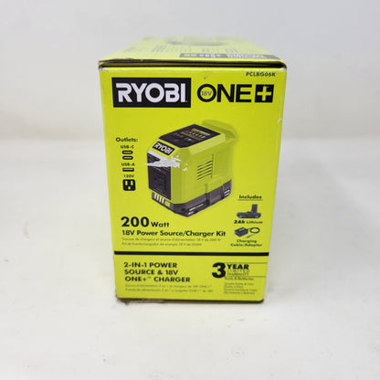 New Ryobi ONE+ 18V 200-Watt Portable Battery Power Source and Charger