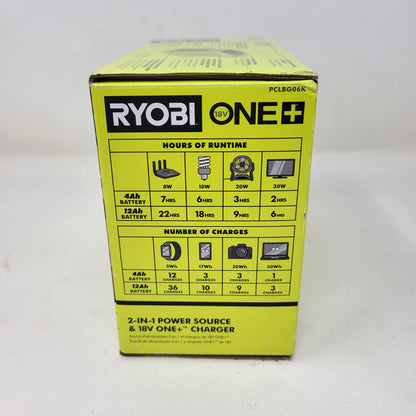 New Ryobi ONE+ 18V 200-Watt Portable Battery Power Source and Charger