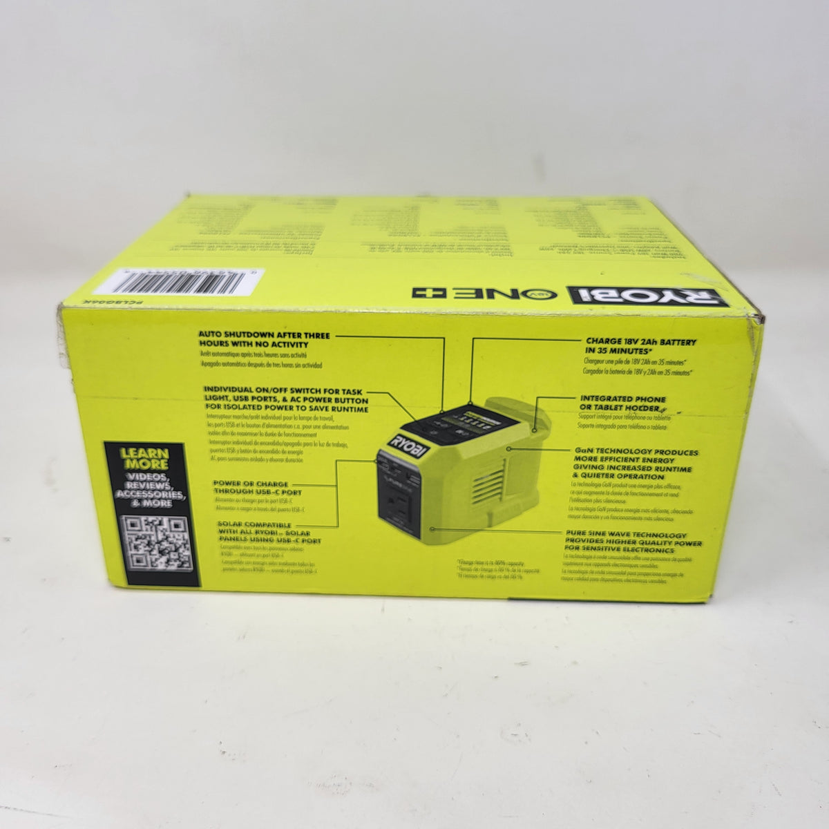New Ryobi ONE+ 18V 200-Watt Portable Battery Power Source and Charger
