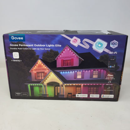 New Govee Wi-Fi RGBIC Outdoor Permanent String Lights White