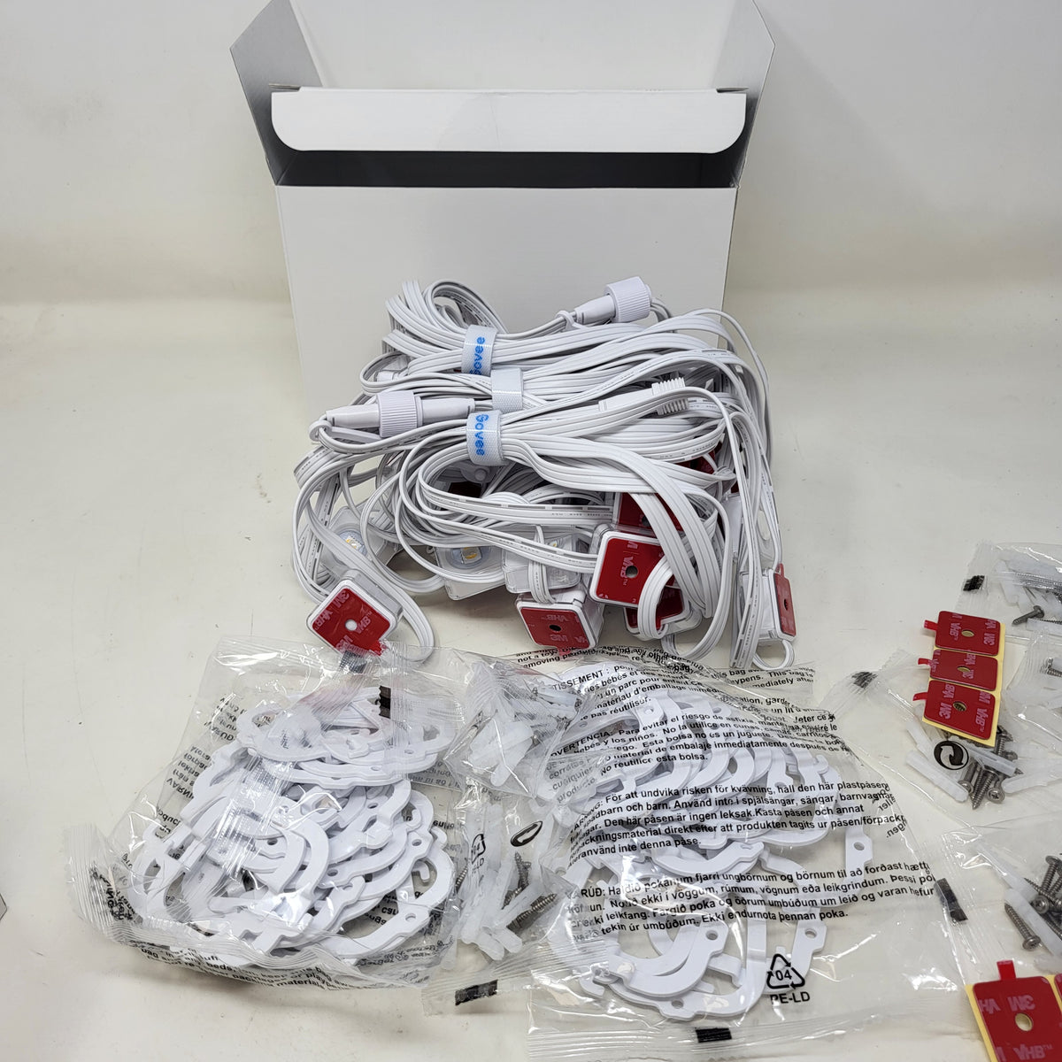New Govee Wi-Fi RGBIC Outdoor Permanent String Lights White