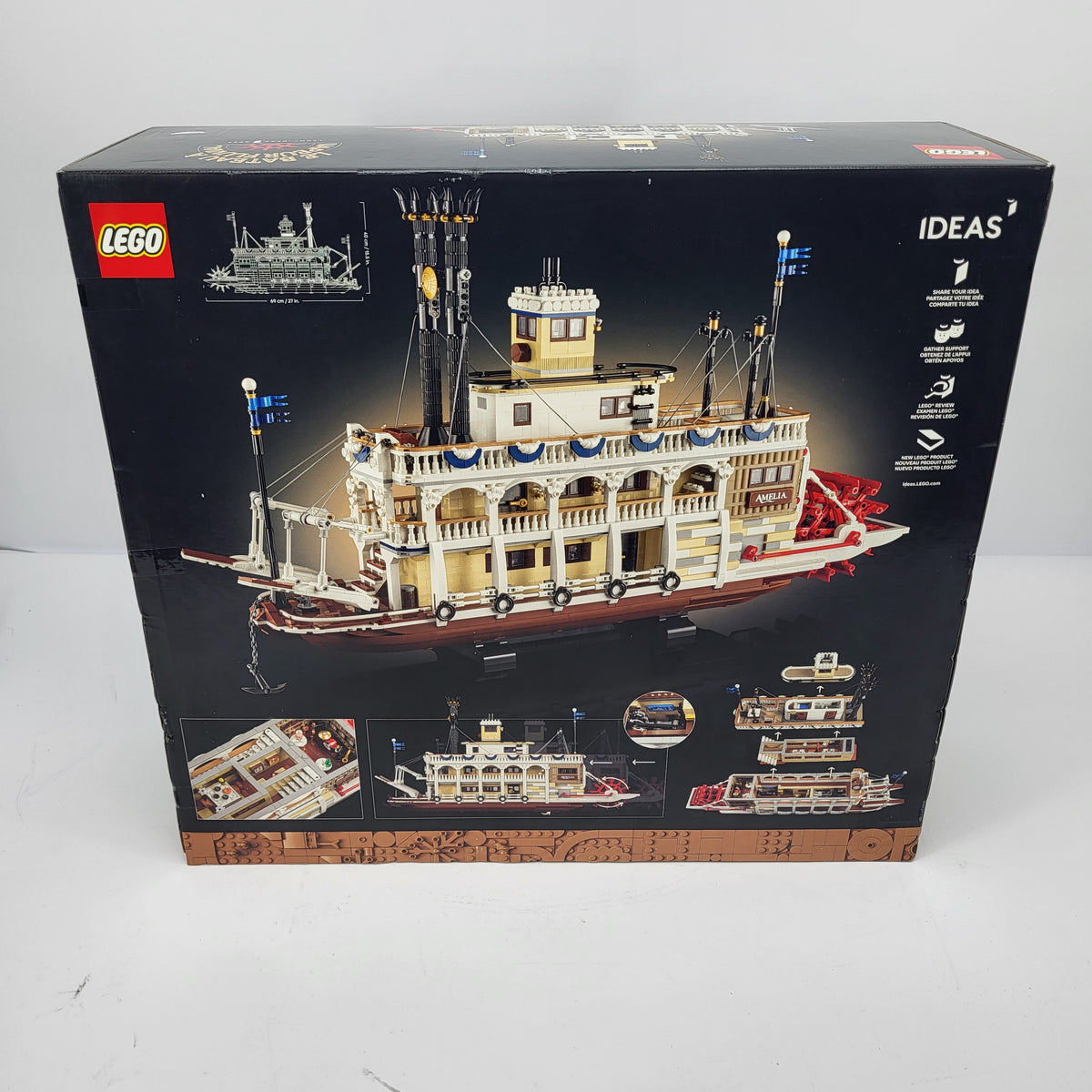 New LEGO Ideas River Steamboat 21356 Advanced Adult Building Toy Set