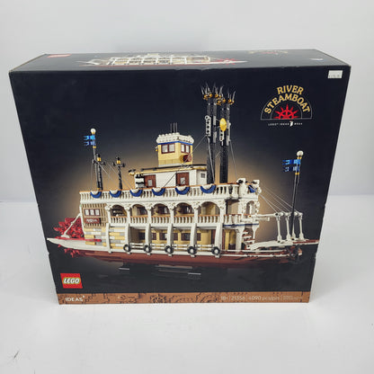 New LEGO Ideas River Steamboat 21356 Advanced Adult Building Toy Set
