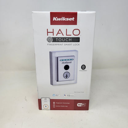 Kwikset Halo Touch 99590-003 Fingerprint Smart Lock Deadbolt Satin Nickel