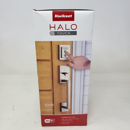 Kwikset Halo Touch 99590-003 Fingerprint Smart Lock Deadbolt Satin Nickel