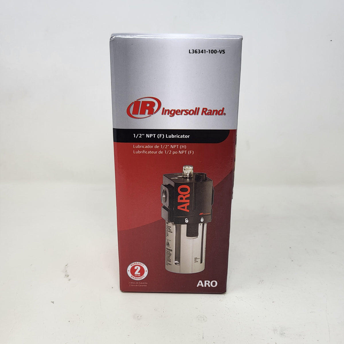 NEW Ingersoll Rand ARO L36341-100-VS Air Line Lubricator 1/2" NPT Pneumatic 