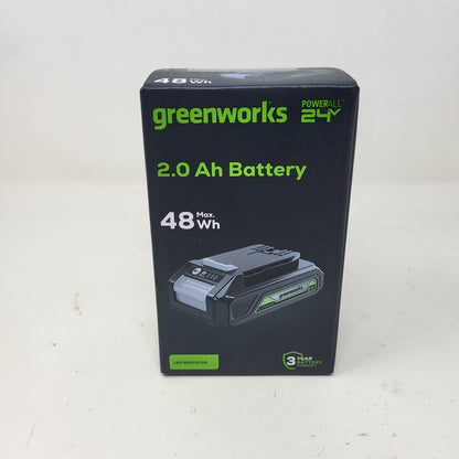 New Greenworks LB24A020 24 V 2.0 Ah Battery